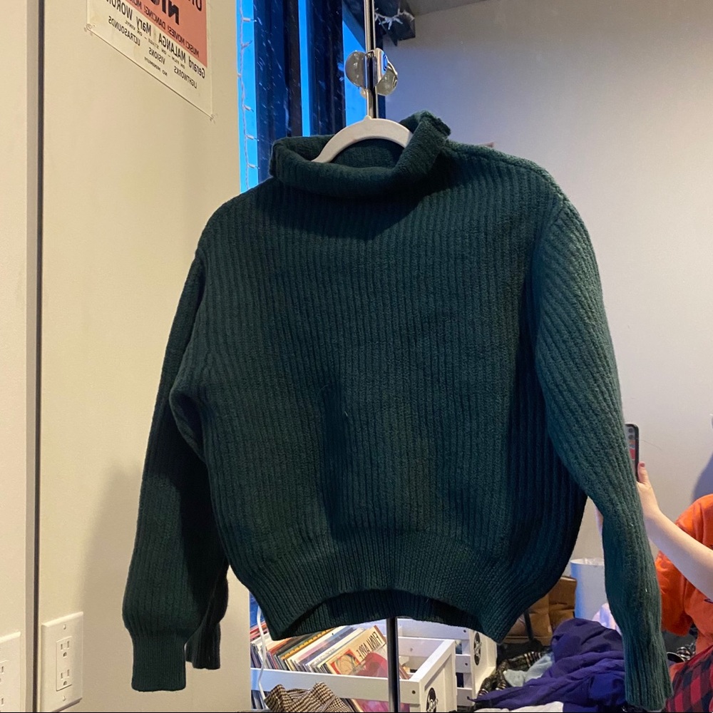 aritizia green sweater